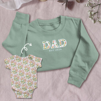 Personalised 'Daddy' Appliqué Keepsake Sweatshirt, 2 of 10