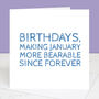 January Birthday Card, thumbnail 3 of 5