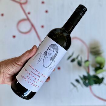Valentine's Day Portrait Wine Labels, 8 of 8