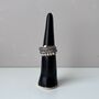 Handmade Black Ceramic Ring Holder Cones, thumbnail 2 of 8