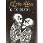 Love You To Death Hanging Metal Sign, thumbnail 3 of 3