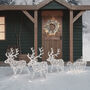 Arkendale Dual LED Battery Reindeer And Sleigh, thumbnail 2 of 3