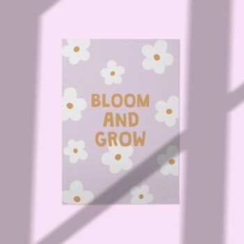 Bloom And Grow A5 Floral Print, 2 of 3