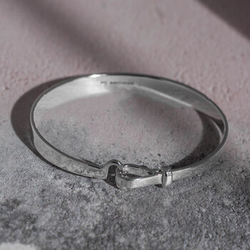 Personalised Silver Bangle Bracelets For Women, 4 of 10