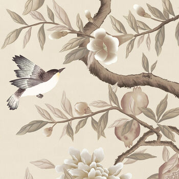 Vintage Style Bird And Floral Chinoiserie Print, 4 of 5