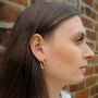 Diamond Shape Hoop Earrings, thumbnail 5 of 11