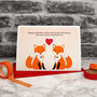 'Foxes' Personalised Valentines Card, thumbnail 1 of 4