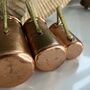 Vintage Copper And Brass Measuring Cups Set Of Four, thumbnail 2 of 4