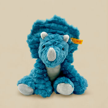 Steiff Dixi Triceratops And Personalised Dinosaur Pyjamas, 3 of 7