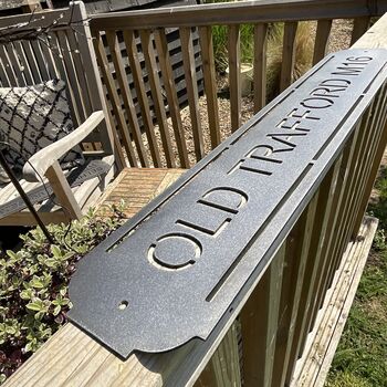 Old Trafford Metal Football Street Sign – Designed And Made In Britain, 9 of 11