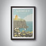 Grimsey Iceland Travel Poster Art Print, thumbnail 1 of 8