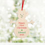 Christmas Tree Decoration Personalised Reindeer Wooden, thumbnail 7 of 7