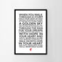 You'll Never Walk Alone Word Art Poster Print, thumbnail 4 of 12