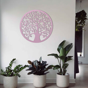 Mystery Tree Of Life Round Wooden Wall Elegance, 4 of 12