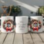 Personalised Boxer Christmas Wreath Dog Mug, thumbnail 2 of 2