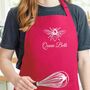 Personalised Bee Apron In Pink, thumbnail 1 of 5