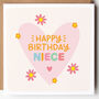Happy Birthday Card For Niece/Cousin, thumbnail 1 of 4