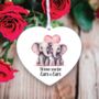 Personalised Elephant Valentine's Couple Gift, thumbnail 1 of 2