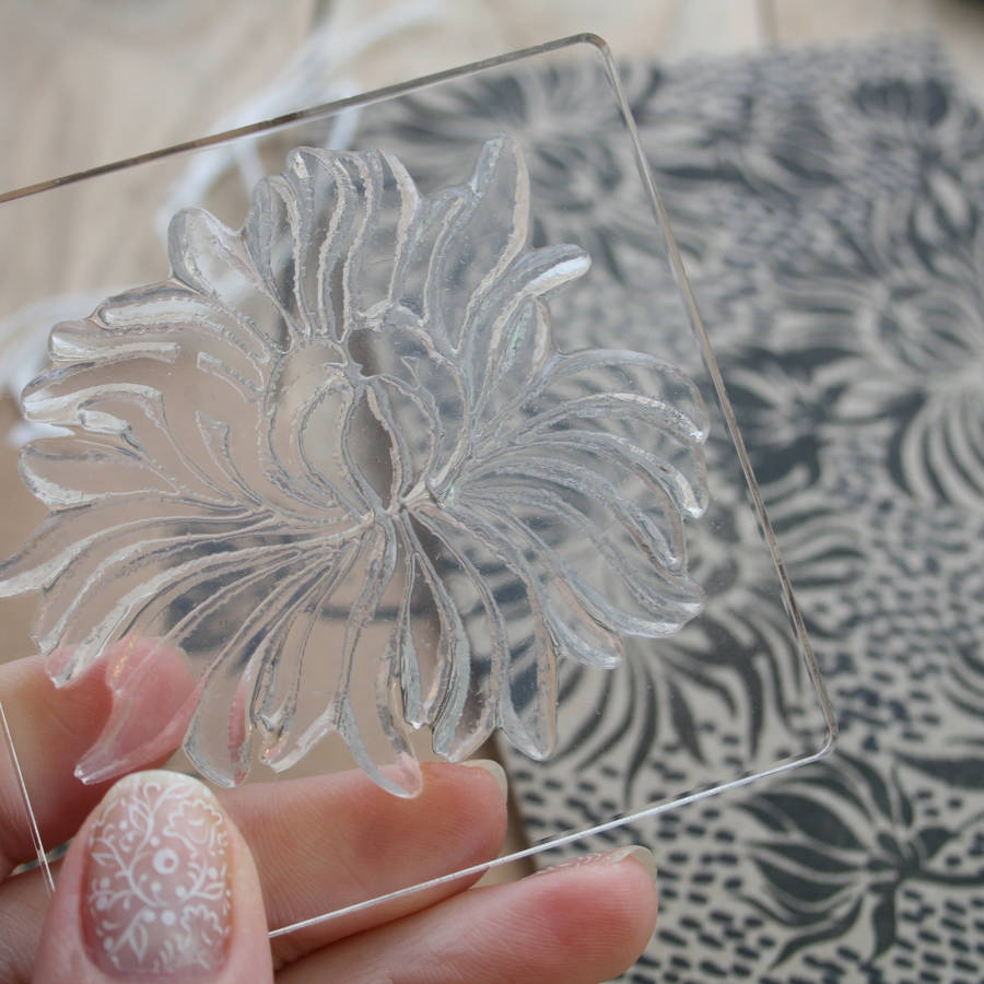 Chrysanthemum Flower Clear Stamp Set By Little Stamp Store