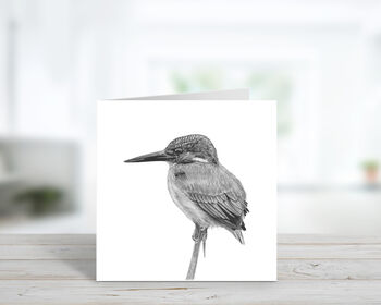 Luxury Kingfisher Blank Greeting Card And Envelope, 2 of 3