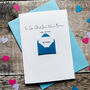 Personalised Glad You Were Born Envelope Birthday Card, thumbnail 2 of 4