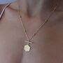 18ct Gold Plated Coin And Bar Necklace, thumbnail 1 of 10