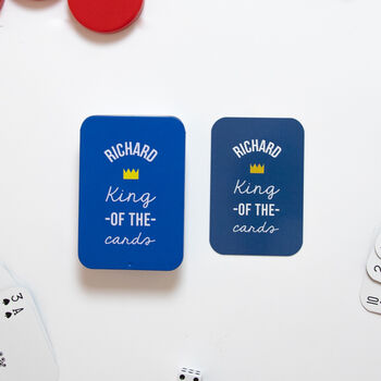 Personalised King Playing Cards In A Tin, 2 of 8