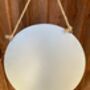 Silver Zinc Hanging Round Wall Planter 35cm Garden Pot, thumbnail 3 of 9