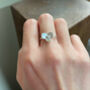 Sterling Silver Hydrangea Flower Ring, thumbnail 3 of 11