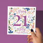 Personalised 21st Birthday Card For Her, thumbnail 1 of 5