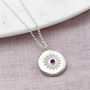 Personalised Silver And Amethyst Necklace, thumbnail 1 of 4