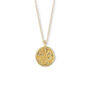 Gemini Zodiac Coin Pendant Necklace, thumbnail 2 of 5