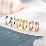 Sterling Silver Octopus Tentacles Hoop Earrings, thumbnail 7 of 11