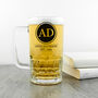 Monogrammed Beer Glass Tankard, thumbnail 4 of 5