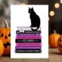 All Booked Up For Halloween Funny Book Lovers Card, thumbnail 1 of 7