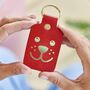 Dog Dad Leather Key Ring, thumbnail 5 of 6