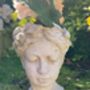 Ladies Head Planter 21cm Stone Effect Bust Flowerpot, thumbnail 5 of 9