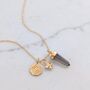 The Trio Star Point Smokey Quartz Necklace, thumbnail 3 of 7