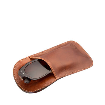Slim Leather Glasses Case. 'The Rufeno', 8 of 12