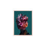 Queen Elizabeth Abstract Floral Portriat Art Print, thumbnail 4 of 8