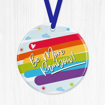 Personalised Rainbow Ceramic Ornament, 4 of 5
