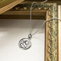 Engravable Sterling Silver Cherub Necklace, thumbnail 2 of 6
