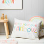 Children's Follow Your Own Rainbow Nursery Cushion, thumbnail 1 of 2