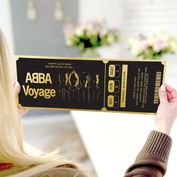 Personalised Novelty Size Gold Theatre Ticket, 4 of 10