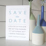 Modern Typography Wedding Save The Date Card, thumbnail 6 of 12