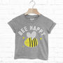 Bee Happy Children's Slogan T Shirt, thumbnail 1 of 3