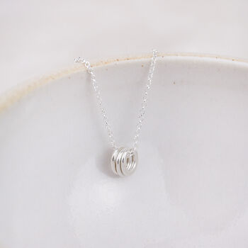 Sterling Silver Rings Pendant, 3 of 7