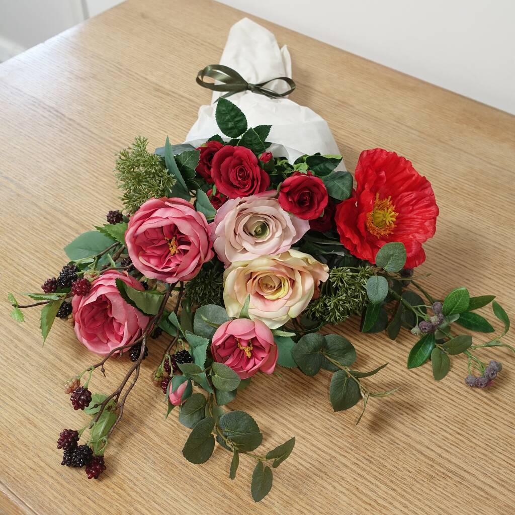 Jolie Luxury Silk Flower Letterbox Bouquet By Fleur du Coeur