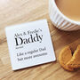 Personalised 'Dad/Grandad Definition' Coaster, thumbnail 1 of 2