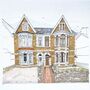 A5 Personalised House Portrait, thumbnail 1 of 9